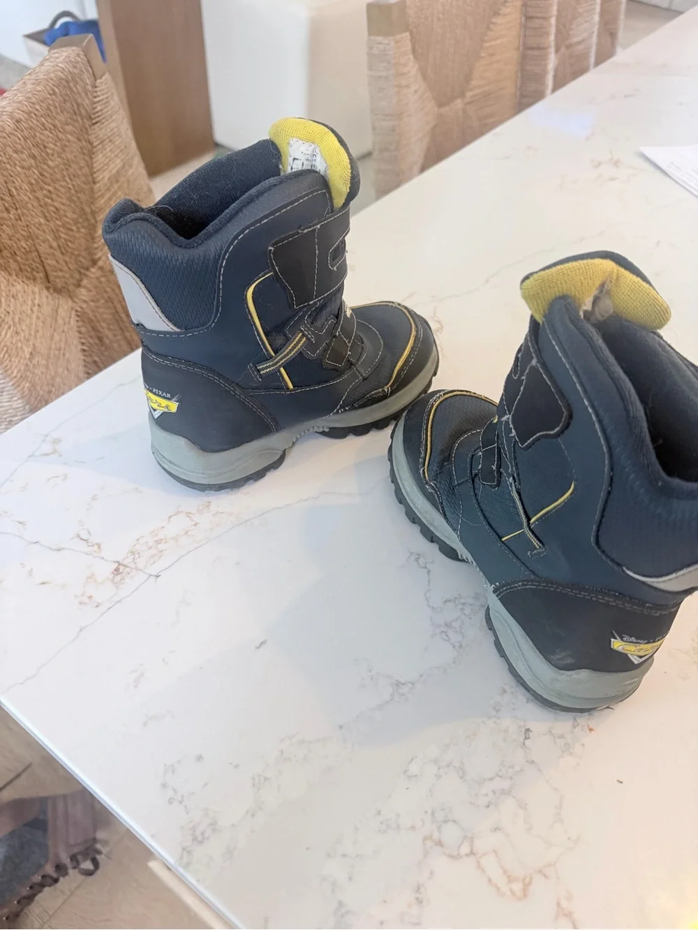 Kids Winter Snow Boot with Red Race Car Accent - 95